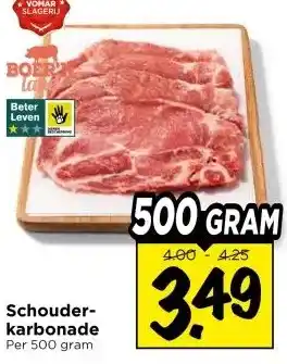 Vomar Voordeelmarkt Schouder- karbonade aanbieding