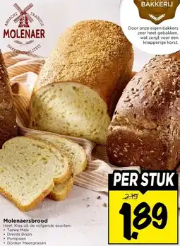 Vomar Voordeelmarkt Molenaersbrood Heel. aanbieding