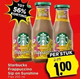 Vomar Voordeelmarkt Starbucks Frappuccino Sip on Sunshine aanbieding