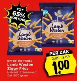 Vomar Voordeelmarkt Lamb Weston Ziggy Fries aanbieding