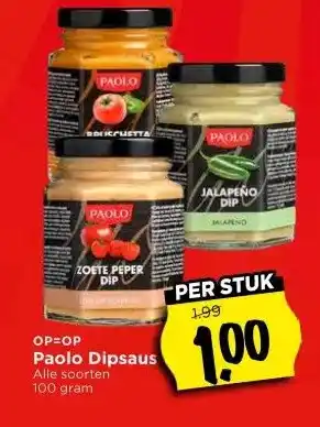 Vomar Voordeelmarkt OP=OP Paolo Dipsaus aanbieding