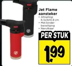 Vomar Voordeelmarkt Jet Flame aansteker aanbieding