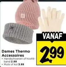 Vomar Voordeelmarkt Dames Thermo Accessoires aanbieding