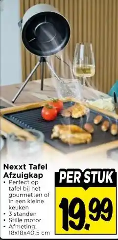 Vomar Voordeelmarkt Nexxt Tafel Afzuigkap aanbieding