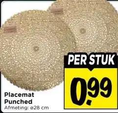 Vomar Voordeelmarkt Placemat Punched aanbieding