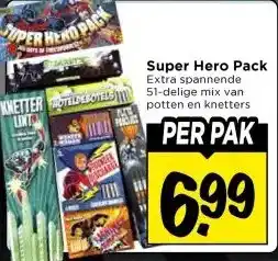 Vomar Voordeelmarkt Super Hero Pack Extra spannende aanbieding