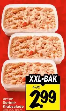 Vomar Voordeelmarkt OP=OP Surimi- Krabsalade aanbieding