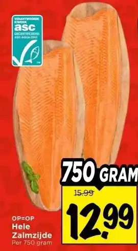 Vomar Voordeelmarkt Hele Zalmzijde aanbieding