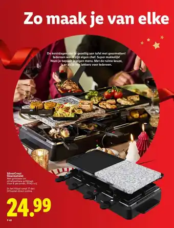 Lidl SilverCrest Gourmetstel aanbieding