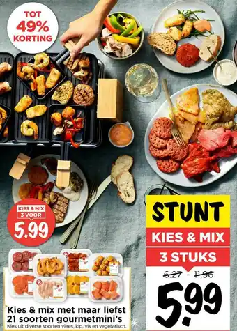 Vomar Voordeelmarkt Kies & Mix Met Maar Liefst 21 Soorten Gourmetmini's aanbieding