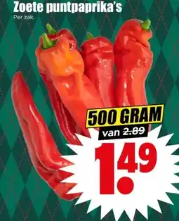 Dirk Zoete puntpaprika's aanbieding