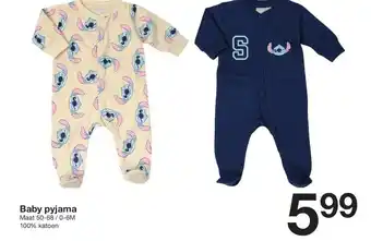 Zeeman Baby pyjama aanbieding