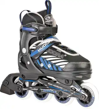 Bol.com Hudora Kinder inline skates Leon Blauw - Zwart maat 33-36 aanbieding