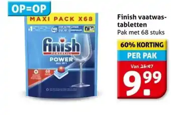 Hoogvliet Finish vaatwas- tabletten aanbieding