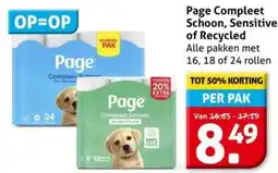 Hoogvliet Page Compleet Schoon, Sensitive of Recycled aanbieding