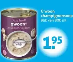 Hoogvliet G'woon champignonsoep aanbieding