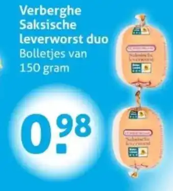 Hoogvliet Verberghe Saksische leverworst duo aanbieding