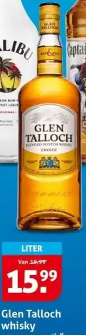 Hoogvliet Glen Talloch whisky aanbieding