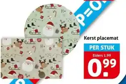 Hoogvliet Kerst placemat aanbieding