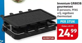 Hoogvliet Inventum GR803B gourmetset aanbieding