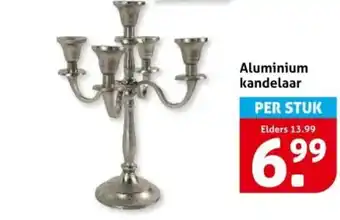 Hoogvliet Aluminium kandelaar aanbieding
