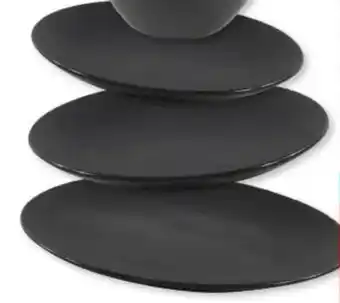 Hoogvliet Diepbord mat zwart, Bord mat zwart , Bord mat zwart, Schaal mat zwart aanbieding