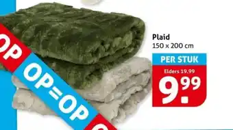 Hoogvliet Plaid aanbieding