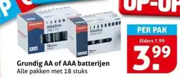Hoogvliet Grundig AA of AAA batterijen aanbieding