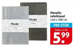 Hoogvliet Metallic tafelkleed aanbieding