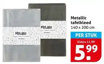 Hoogvliet Metallic tafelkleed aanbieding