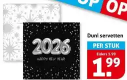 Hoogvliet Duni servetten aanbieding