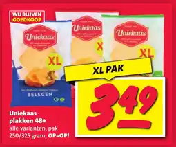 Nettorama Uniekaas plakken 48+ aanbieding