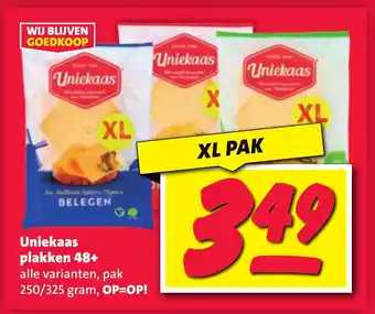 Nettorama Uniekaas plakken 48+ aanbieding