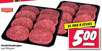 Nettorama Runderhamburgers aanbieding