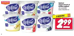 Nettorama Optimel magere kwark of Griekse yoghurt aanbieding