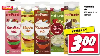 Nettorama Melkunie vla aanbieding