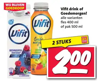 Nettorama Vifit drink of Goedemorgen aanbieding