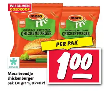 Nettorama Mora broodje chickenburger aanbieding