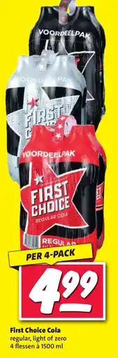 Nettorama First Choice Cola regular, light of zero aanbieding