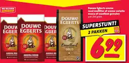 Nettorama Douwe Egberts aroma rood snelfilter of aroma variatie mocca of excellent gemalen aanbieding