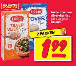 Nettorama Lassie tover en zilvervliesrijst aanbieding
