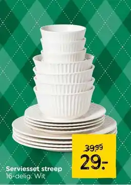 Xenos Serviesset streep aanbieding