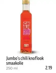Jumbo Jumbo's chili knoflook smaakolie aanbieding