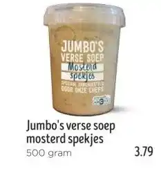Jumbo Jumbo's verse soep mosterd spekjes aanbieding
