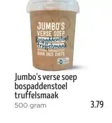 Jumbo Jumbo's verse soep bospaddenstoel truffelsmaak aanbieding