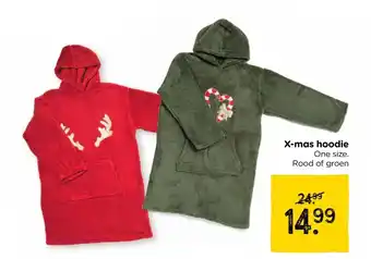 Xenos X-mas hoodie aanbieding
