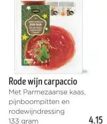 Jumbo Rode wijn carpaccio aanbieding