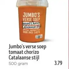 Jumbo Jumbo's verse soep tomaat chorizo Catalaanse stijl aanbieding