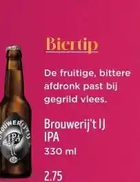 Jumbo Brouwerij't IJ IPA aanbieding