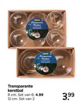 Xenos Transparante Kerstbal aanbieding